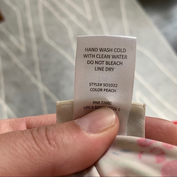 FloatiMini Coral Floral One Piece Bathing Swimsuit - Picture 5 of 5